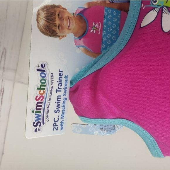 Swim School 2 Piece Swim Trainer With Matching Swimsuit Level 2 Age 2-4 - Picture 3 of 11
